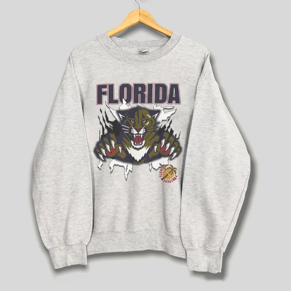 Vintage Florida Panthers Hockey Sweatshirt, Retro NHL Florida Panthers Shirt Tee